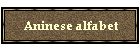 Aninese alfabet