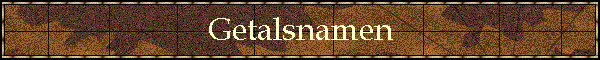 Getalsnamen