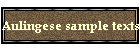 Aulingese sample texts