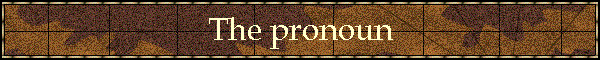 The pronoun