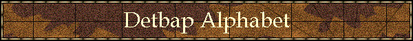 Detbap Alphabet