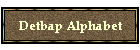 Detbap Alphabet